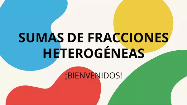 Adición y sustracción de fracciones heterogéneas
