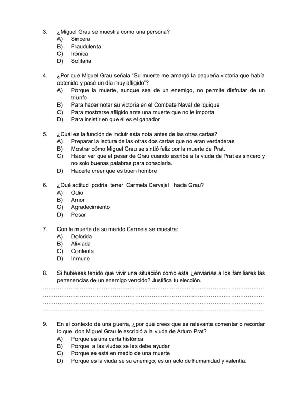 Evaluacion de Lenguaje 6 Basico: textos discontinuos y cartas