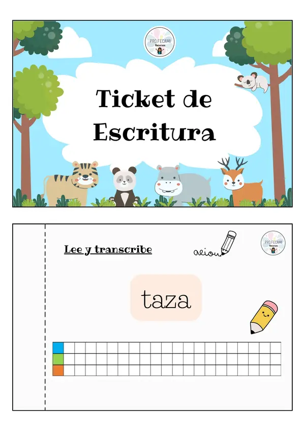 TICKET DE ESCRITURA