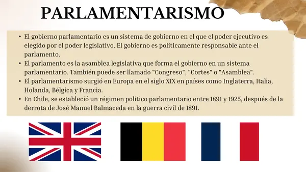 PPT EDITABLE Parlamentarismo y Presidencialismo