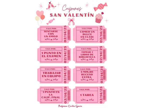 Cupones de San Valentín 💝 