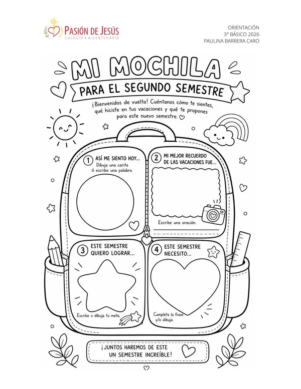 Mochila vuelta a clases