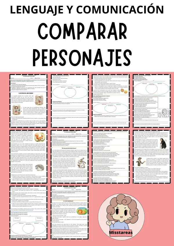 Comparar Personajes - Análisis Literario y Pensamiento Crítico 