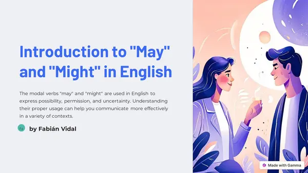 Uso del "MAY - MIGHT" en inglés