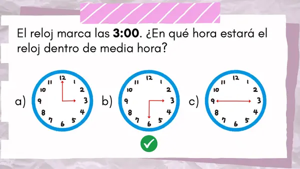 HORA EXACTA Y HORA Y MEDIA