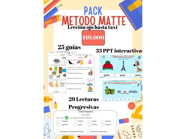 PACK método matte, publicidad