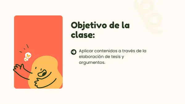 PPT Actividad texto argumentativo - Elaborando tesis y argumentos.
