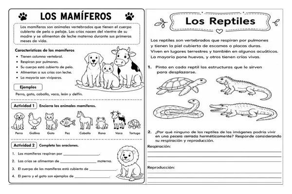 Animales vertebrados