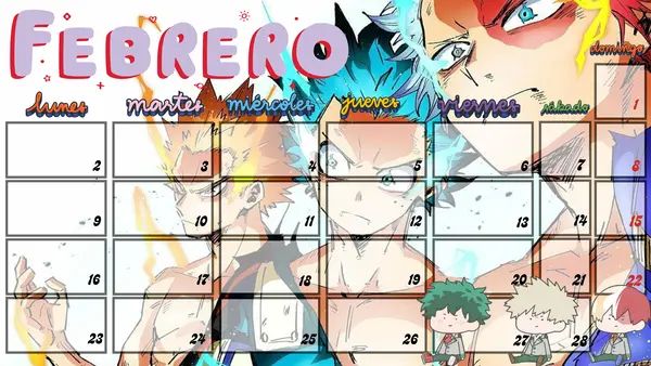 Calendario 2026 ANIME