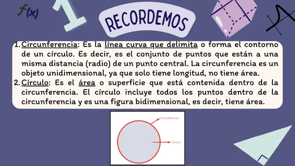 Elementos de una circunferencia