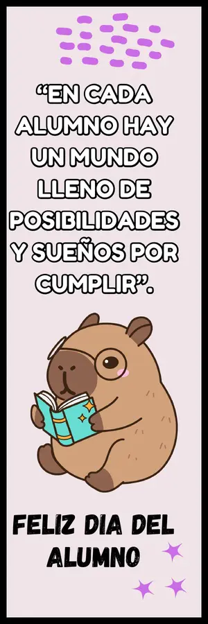 SEPARADORES CAPIBARA- DÍA DEL ALUMNO