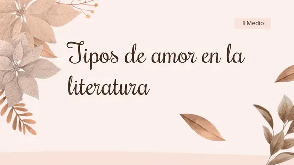Tipos y visiones de amor