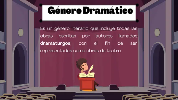 Género Dramático Ppt - 5° año Básico