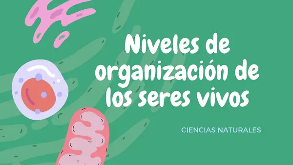 Niveles de organización de los seres vivos