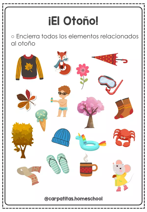 Cuadernillo de Otoño Para Niños | PDF Imprimible