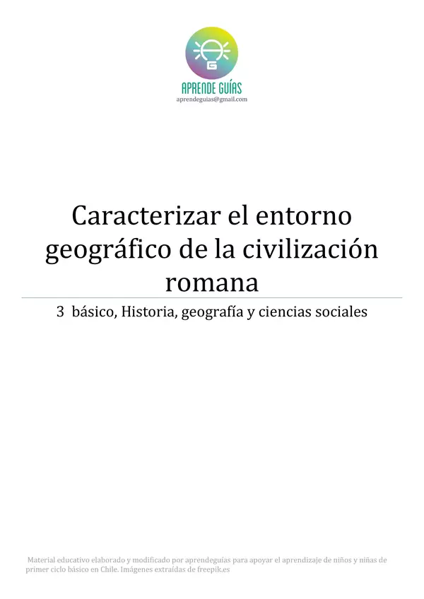 Caracterizar el entorno geográfico de la civilización romana