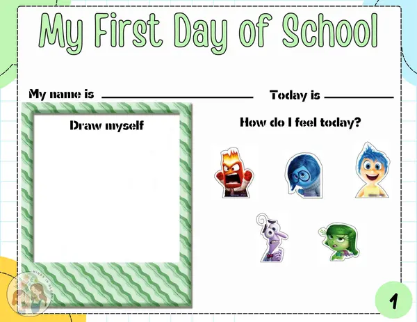 Mi primer día de escuela / My firs day of school - Material bilingüe