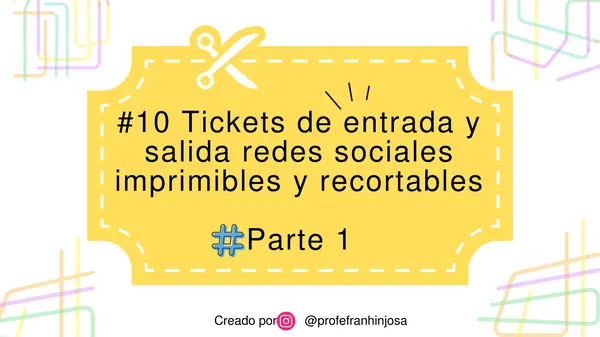 Pack tickets para abrir y cerrar clases