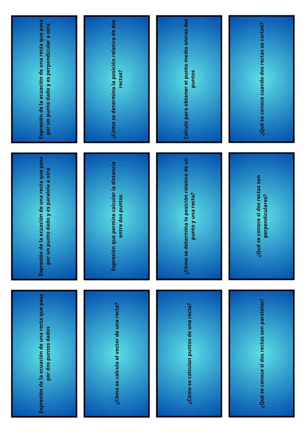 Cartas de geometría plana