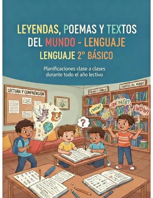 SEGUNDO AÑO, PLANIFICACIÓN CLASE A CLASE PARA TODO EL AÑO LECTIVO