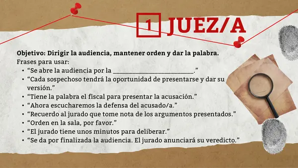 ¿Quién es el culpable? juego educativo