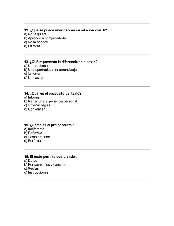 Prueba del libro "Mi hermana ji, por Papelucho"