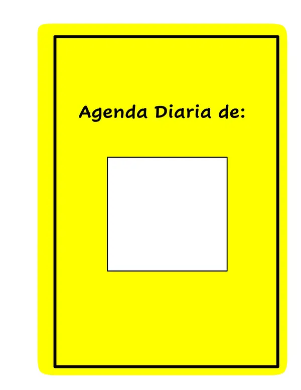 Agenda Rutina Diaria