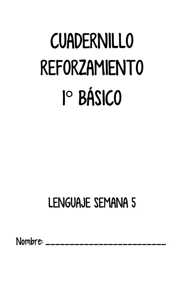 Apoyo Lectoescritura - Tomo 5