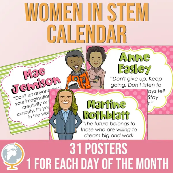 International Women's Month - Women in STEM Calendar