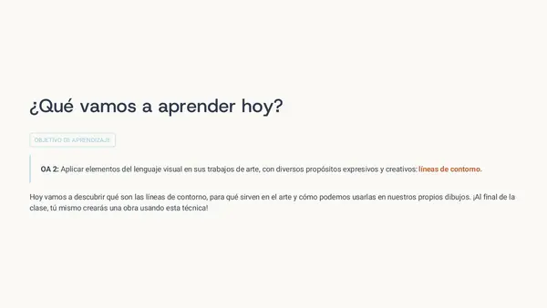Descubrimos las Líneas de Contorno – Clase de Artes Visuales 4° Básico
