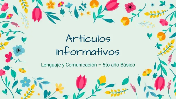 Artículo Informativo