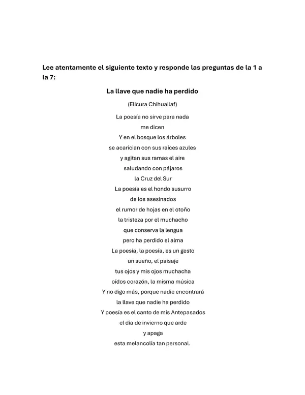 Cuadernillo SIMCE LENGUA Y LITERATURA