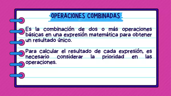 Números y operaciones