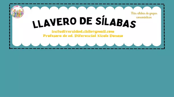 Llavero de sílabas