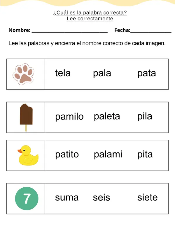 ¿Cuál palabra es la correcta?