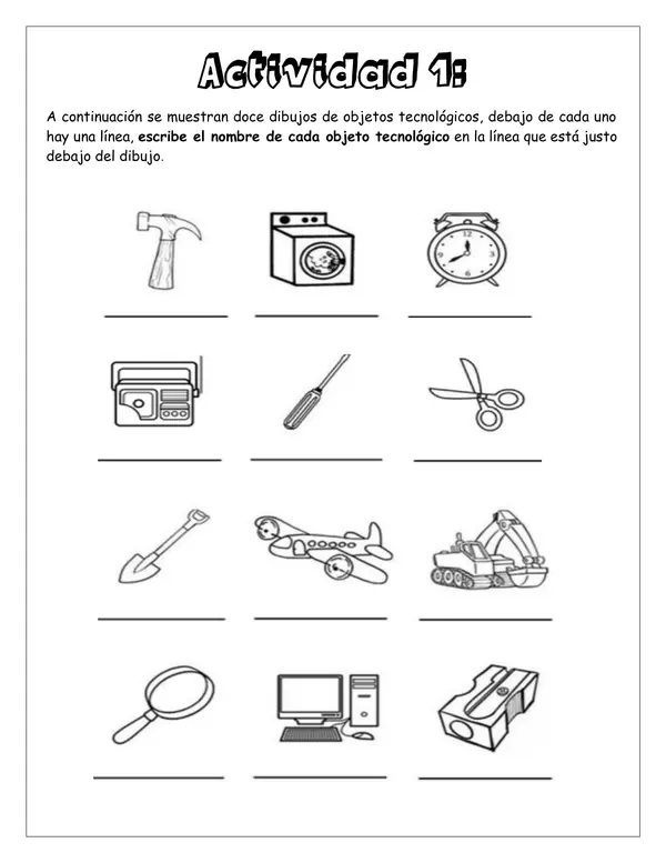 Guía evaluada - Composición de los objetos tecnológicos - 2° básico