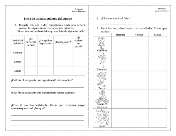 Guía actividad física | profe.social