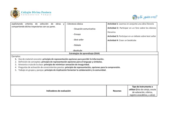TALLER DE LITERATURA