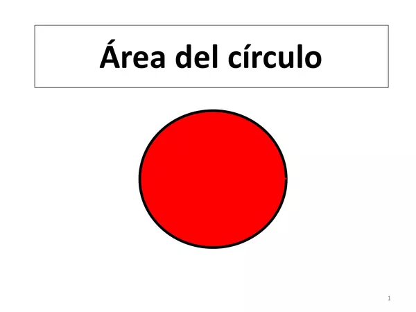 Ppt - Área del círculo