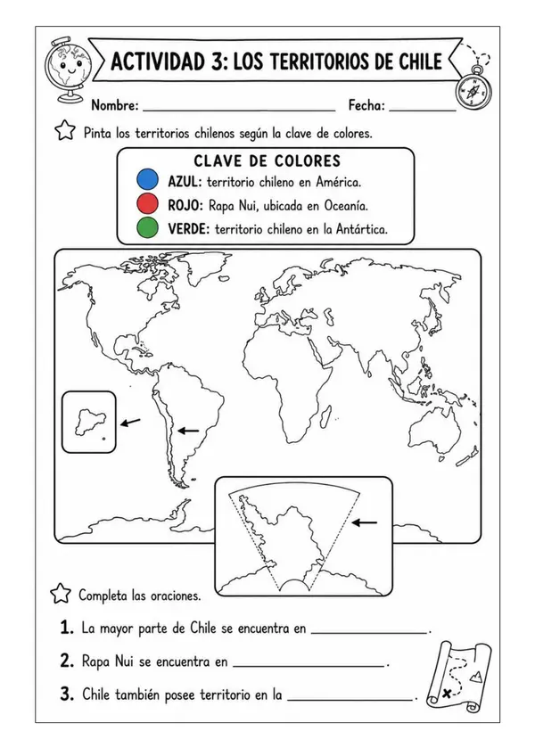 Lección "Chile en el mapa"