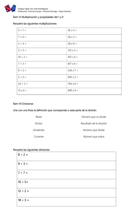 Guía de matemáticas