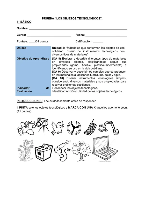 PACK CS NATURALES UNIDAD 3 PRIMERO BASICO,  PRUEBAS GUIAS Y VIDEOS 