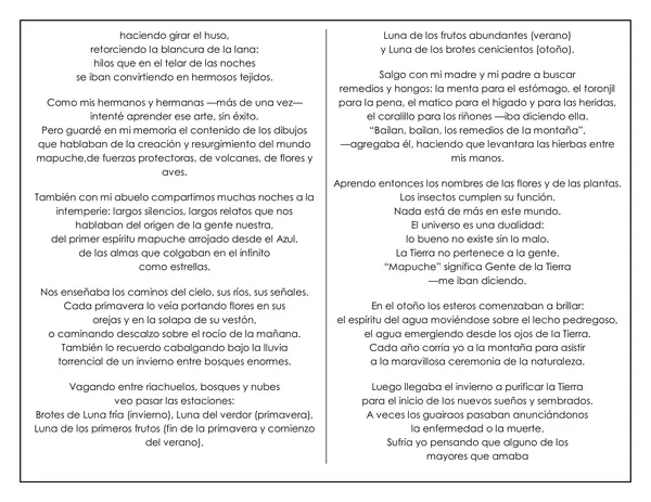 Guía de trabajo - La poesía mapuche