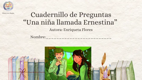 Cuadernillo libro "Una niña llamada Ernestina"