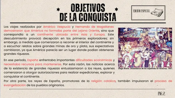 PPT - La conquista de América. 5° básico