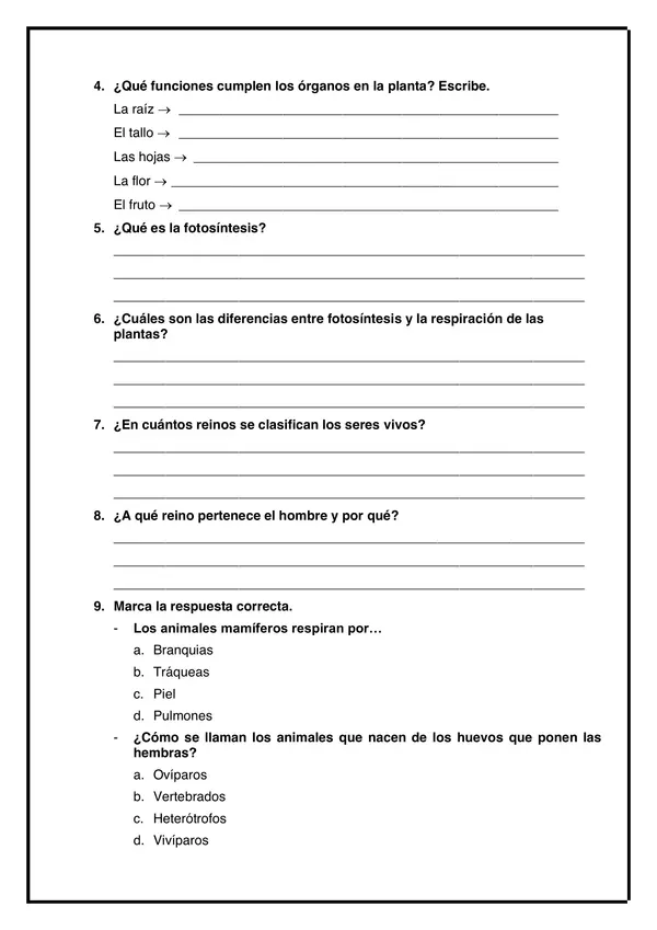 EXAMEN 13 - CIENCIA III PARTE