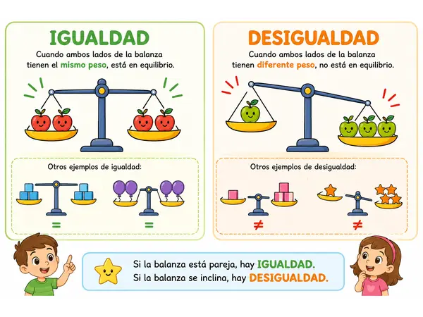 concepto de igualdad y desigualdad 