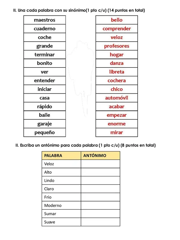 EVALUACIÓN ESCRITA LENGUAJE 3° BÁSICO