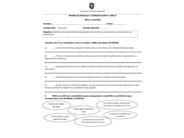 Prueba mitos y leyendas 