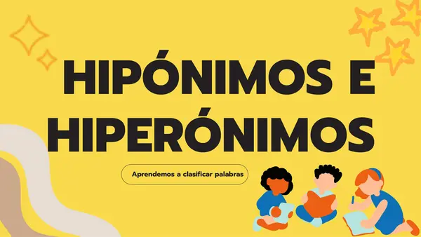 Hiponimos e hiperonimos (más actividades)
